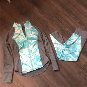 Girls justice active wear set